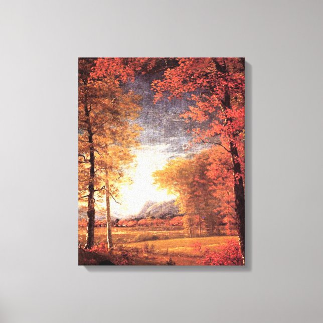 Toile Automne en Amérique, comté d'Oneida, NY, (Recto)