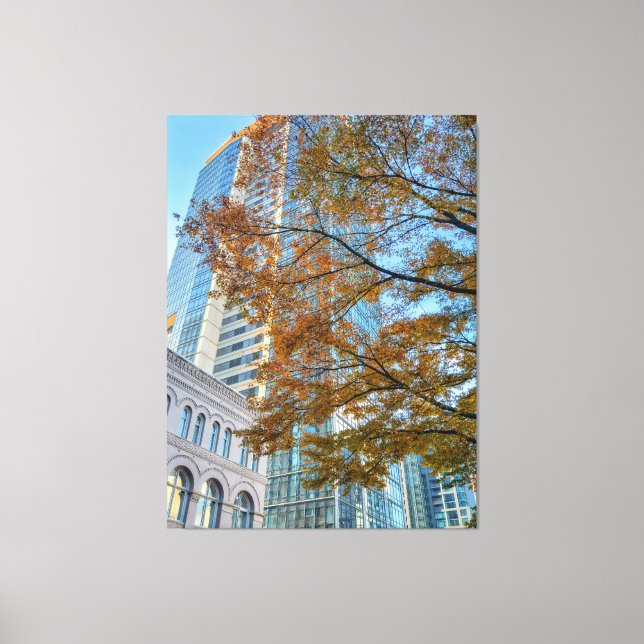 Toile Automne en ville (Recto)