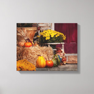 Toile Automne - Gourde - Préparatifs d'automne