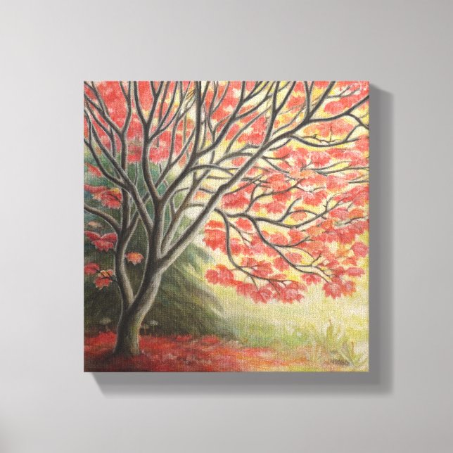 Toile Automne Paysage Peinture Art Imprimer Petite (Recto)