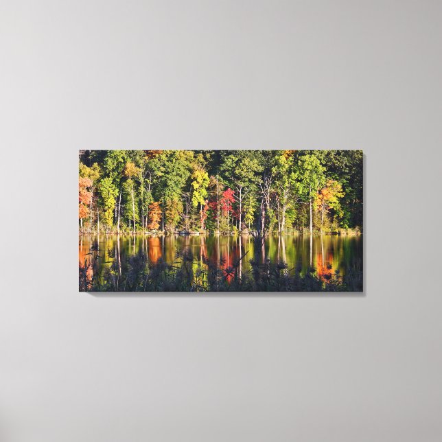 Toile Automne Sur Beardsley Pond (Recto)