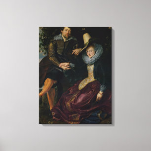Toile Autoportrait avec Isabella Brandt