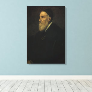 Toile Autoportrait de Titien, Art de la Renaissance Vint