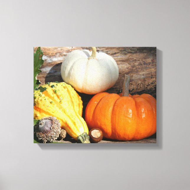 Toile Autumn Gourds Automne Art Décoratif Canvas (Recto)