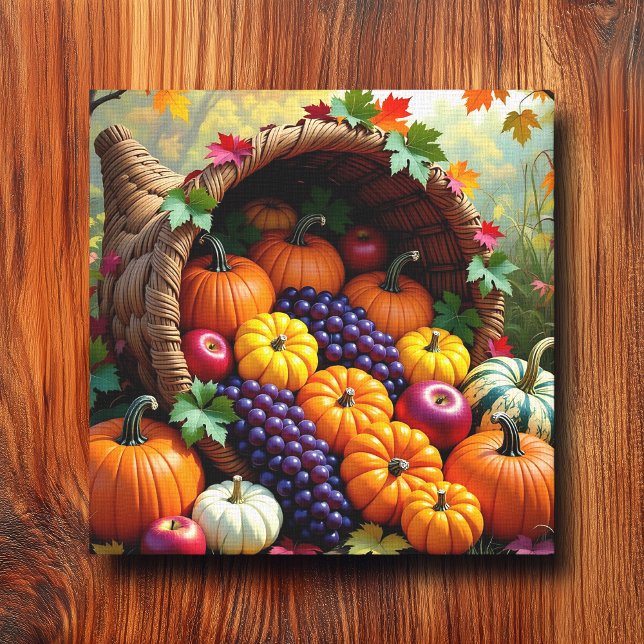 Toile Autumn Harvest and Blessings Cornucopia  (Créateur téléchargé)