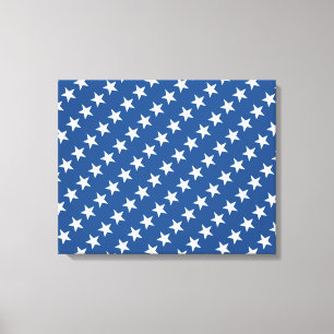 Toile aux étoiles blanches