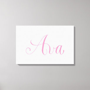 Toile Ava - Moderne Calligraphie Nom Design