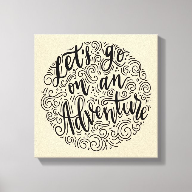 Toile Avançons dans une aventure (Recto)