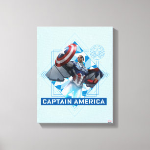 Toile Avengers   Captain America Sam Wilson Art Diamant