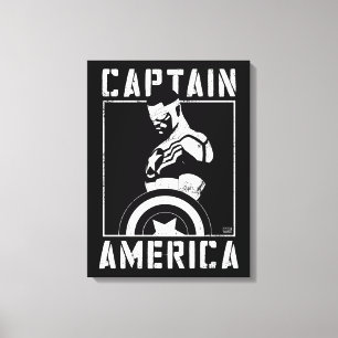Toile Avengers Captain America Sam Wilson Pochoir Art