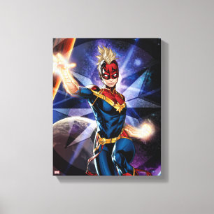 Toile Avengers   Captain Marvel volant dans l'espace