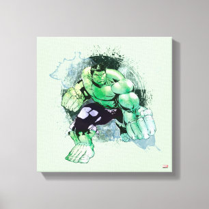 Toile Avengers Hulk Aquarelle Graphique
