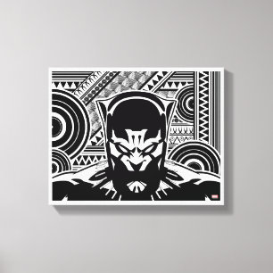 Toile Avengers   Visage Tribal de Black Panther