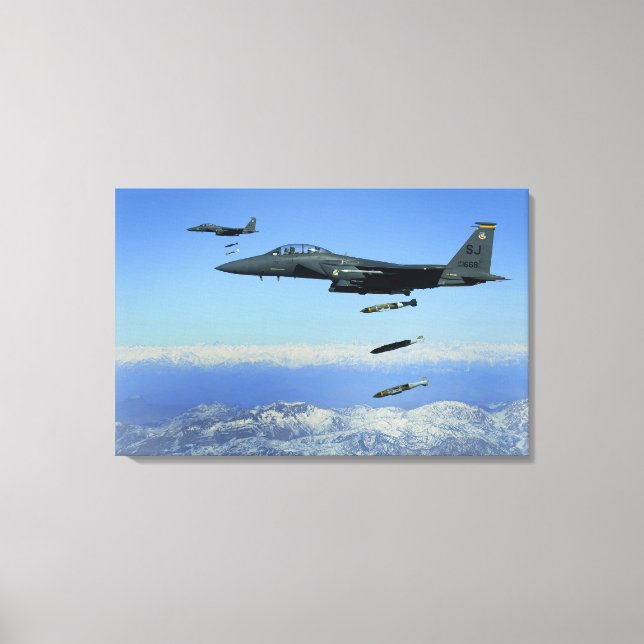 Toile Avion F-15E Strike Eagle de l'US Air Force (Recto)