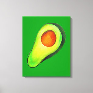 Toile Avocat vert addict art mignon