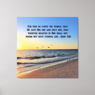 TOILE AWE INSPIRING SCELER JOHN 3:16 IMPRIMER CANVAS