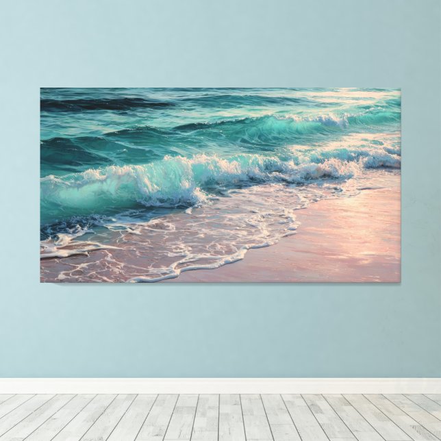 Toile Awesome waves  (Insitu (Plancher de Bois))