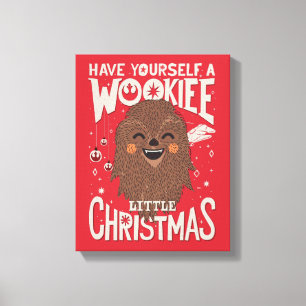 Toile Ayez Un Petit Noël Wookiee