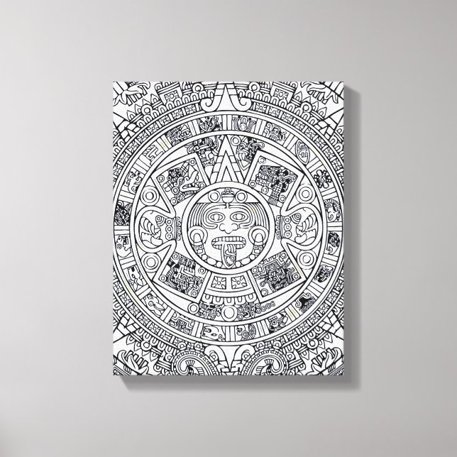 Toile AZTEC OU MEXICA mexicaine (Recto)