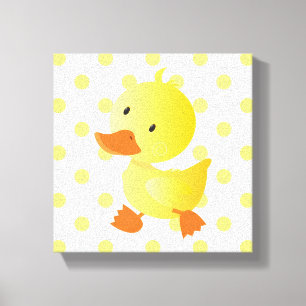 Toile Baby Duck Pois Nursery Art