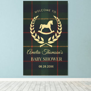 Toile Baby Shower Classique Vintage sur le thème du Chev