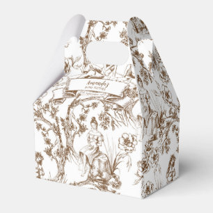 Toile Baby Shower Favour Box