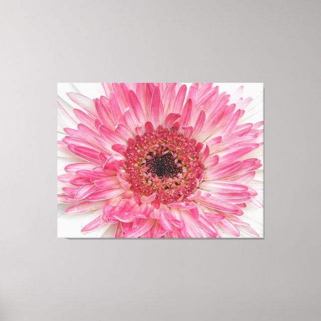 Toile Baby shower rose Fleur - Rose Design (Recto)