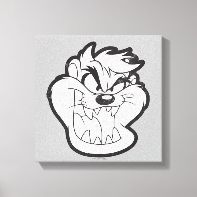 Toile Badge TAZ™ Evil Grin (Recto)