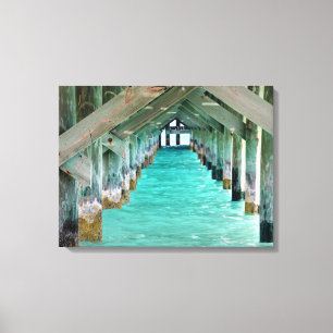 Toile Bahamas Pier et Turquoise Ocean