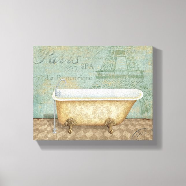 Toile Baignoire vintage Brown (Recto)