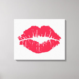 Toile Baiser à lèvres