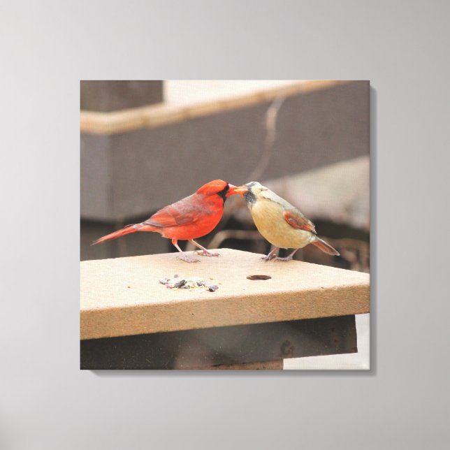 Toile Baiser les cardinaux (Recto)