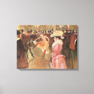 Toile Bal à la discothèque par Toulouse Lautrec