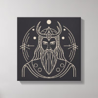Baldr minimaliste Norse Dieu Vector Art
