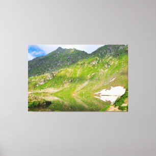 Toile Balea Lake Mountain Slope – Romania Alpine Print
