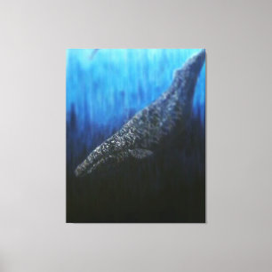 Toile Baleine grise