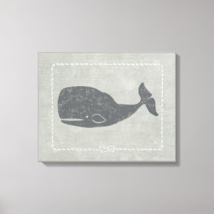 Toile Baleine grise marine