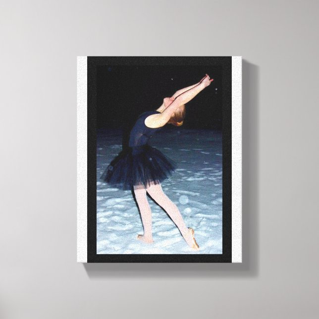 Toile Ballerina dans la neige - (Recto)