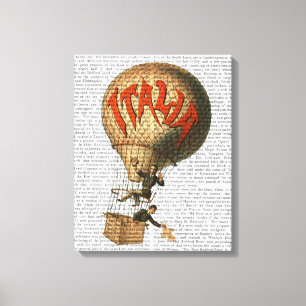 Toile Ballon à air chaud de l'Italie