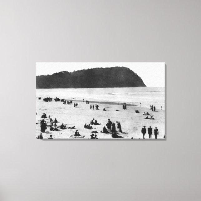 Toile Balnéaire, Oregon Beach et Tillamook Head (Recto)