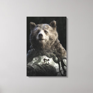 Toile Baloo et Mowgli  Le Livre de la jungle