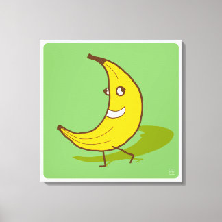 Toile Banana Walk Ne parlez pas