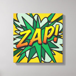 Toile Bande dessinée Pop Art ZAP