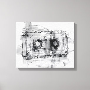 Toile Bande vintage Cassette