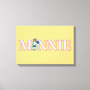 Toile Bannière de nom Minnie classique