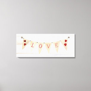 Toile Bannière rustique II de Valentine