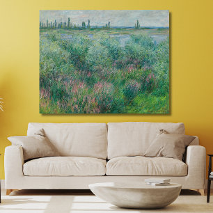 Toile Banques de la Seine près de Vétheuil, Monet 1881