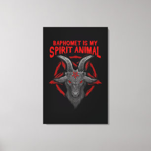 Toile Baphomet Est Mon Esprit Animal I Satanic Occult Ch