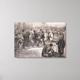 Toile Baptême de nègre aux Etats-Unis