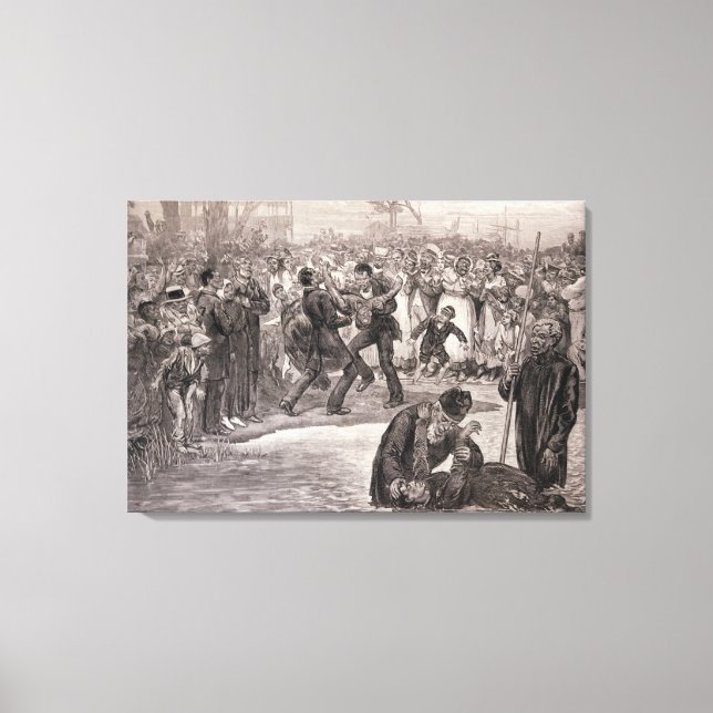 Toile Baptême nègre aux Etats-Unis (Recto)
